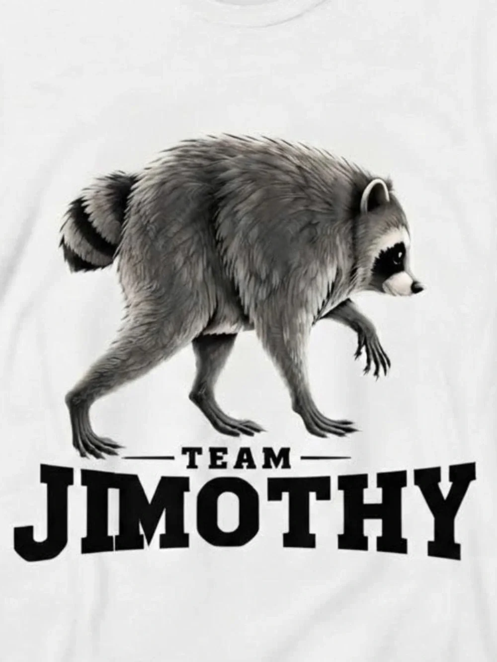 Team Jimothy Raccoon Graphic Tee Shirt